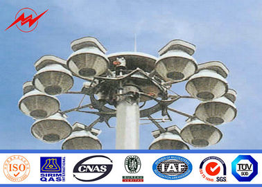 Cina 30m auto lifting system specification High Mast Pole with 400w HPS lights pemasok