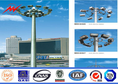 Cina Multisided Powder Coating 40M High Mast Pole with Winch for Park Lighting pemasok
