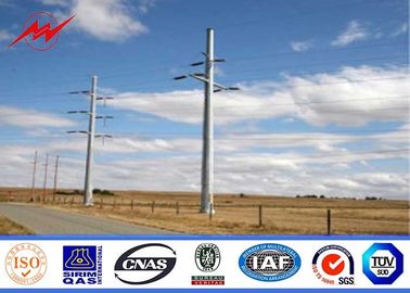 Cina conical 11m  Q235 material electric power pole galvanized single section pemasok