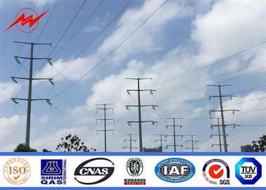 Cina Electricity Utilities Polygonal Electrical Power Pole For 110 KV Transmission pemasok