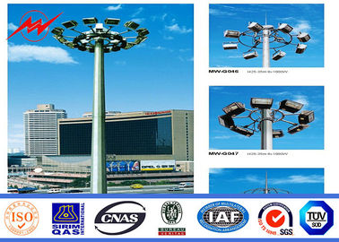 Cina High strength Anti-corrosion Coating High Mast Pole with 400w HPS lights pemasok