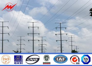 Cina High Voltage 220 KV Double Circuit Electrical Galvanized Steel Pole For Transmission pemasok