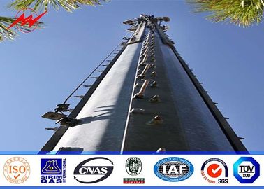 Cina Square 160 ft Lattice Transmission Tower Steel Structure With Single Platform pemasok
