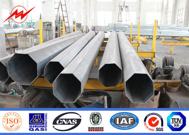 Cina 10m HDG Tapered Galvanised Steel Pole for 11kv Power Transmission / Square pemasok