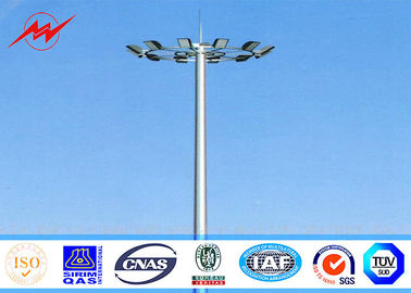 Cina Differernt sections 22M Round High Mast Pole with operation platform ladder protection pemasok