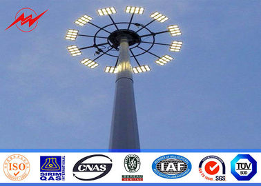 Cina 40 meters powder coating galvanized High Mast Pole with 300kg rasing system for airport area lighting pemasok