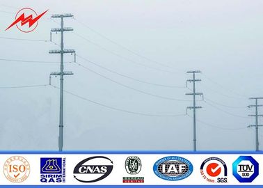 Cina 12sides 25ft 69kv Steel Utility Pole for Power Distribution structures with climbing rung pemasok