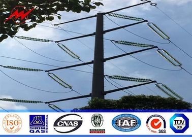 Cina 12M 650DaN Steel Utility Pole 3mm thickness Gr65 material for 110kv Distribution Power with 345 mpa pemasok