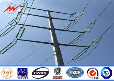 Cina 16sides 8m 5KN Steel Utility Pole for overhead transmission line power with anchor bolt pemasok