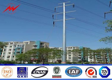 Cina 12sides 10M 2.5KN Steel Utility Pole for overhed distribution structures with earth rod pemasok