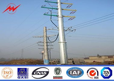 Cina 16M 10KN 4mm wall thickness Steel Utility Pole for 132kv distribition transmission power pemasok
