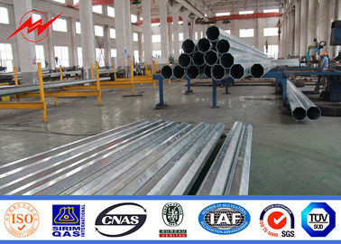 Cina 11.8m 500DAN ASTM A123 Galvanized Steel Pole , Commercial Light Poles pemasok