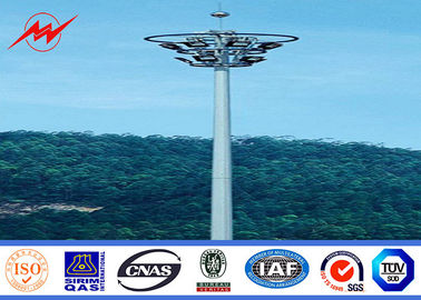 Cina 45m Powder Coating High Mast Sports Light Poles Approved  400w - 5000w Power pemasok