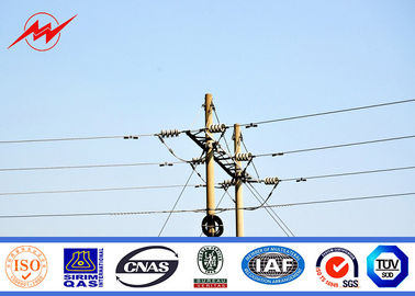 Cina Electrical Transmission Towers 13m 2500dan Octagonal Single Circuit Electrical Utility Poles pemasok