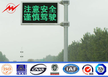 Cina Safety Single Arm 5M Guiding LED Traffic Lights Signals For Highway pemasok