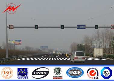 Cina Octagonal Steel Street Lighting Poles Traffic Light Signals With Powder Coating pemasok