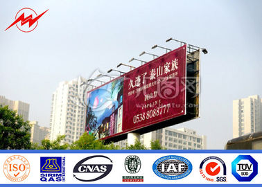 Cina Multi Color Roadside Outdoor Billboard Advertising , Steel Structure Billboard pemasok