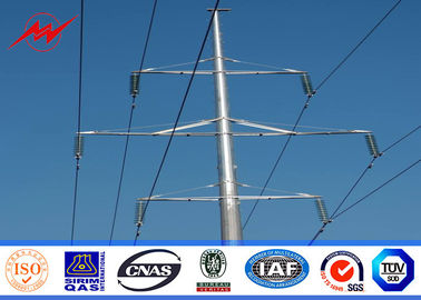 Cina 15M Octagonal Electric Insulators Distribution Poles For 132KV Electrical Power pemasok