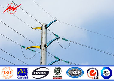 Cina 8m 750dan Galvanized Electric Service Pole Against Earthquake Of 8 Grade pemasok