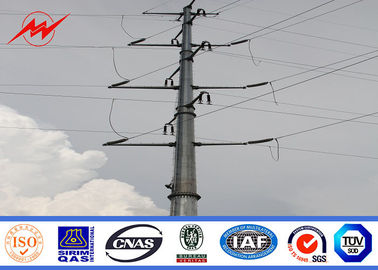 Cina Electrical Power Galvanized Steel Pole For 69kv Transmission Line pemasok