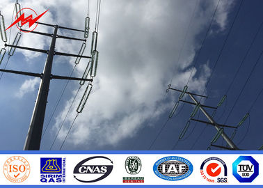 Cina 33m Round Electric Light Pole For Low Voltage 69kv Electrical Distribution Line pemasok