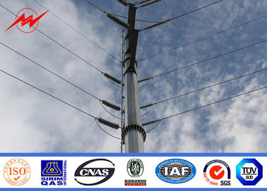Cina 12m 500Dan Steel Utility Pole For 110kv Electrical Transmission Line pemasok