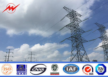 Cina 220 KV Round Galvanized Electrical Power Pole Transmission Line Poles ISO Approval pemasok