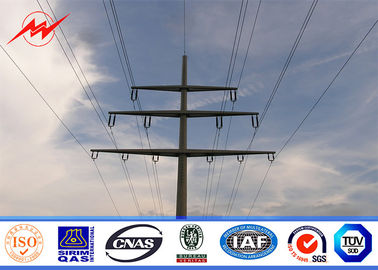 Cina Tapered Two Section Steel Electrical Utility Poles ASTM A123 Galvanization Standard pemasok