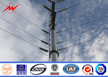 Cina 12m Electrical Steel Utility Pole For 132kv Transmission Power Line pemasok