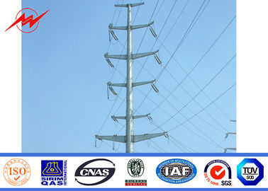 Cina Galvanization Electrical Power Pole 69 kv Transmission Line Poles ASTM A123 Standard pemasok