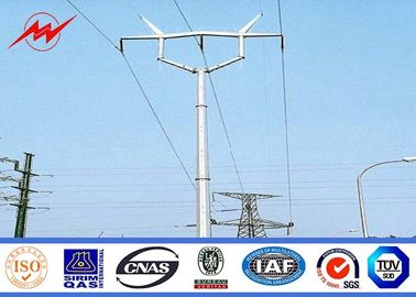 Cina ASTM A123 Galvanized Standard Steel Power Pole Distribution 69 KV Power Line Pole pemasok