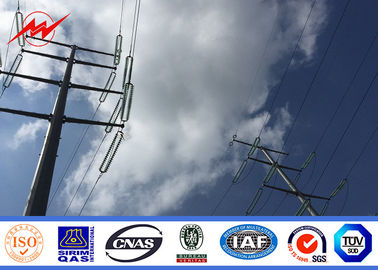Cina Transmission Line Metal Utility Poles / Electric Power Pole For Steel Pole Tower pemasok