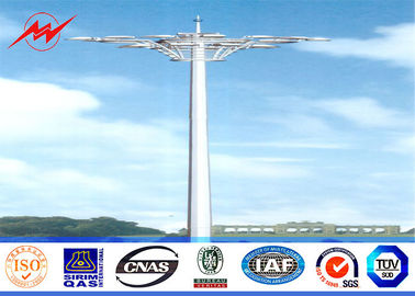 Cina Q345 Octagonal Stadium Light High Mast Tower 10 200W HPS Lights With Raising System pemasok