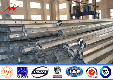 Cina Standar NEA Galvanized Steel Pole Untuk 13,8kV 69kV Distribusi Lini Dari 25FT sampai 40 ft pemasok