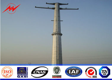 Cina 27M - 35M Transmission Electric Power Pole Monopoles Line GR65 Steel Material pemasok
