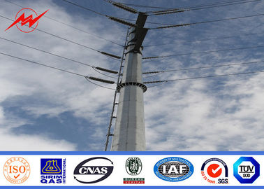 Cina Transmission Line Project Electrical Power Pole 18m 10KN For Electricity Distribution pemasok