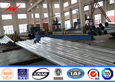 Cina 69KV Steel Galvanized Polygonal Tapered Electrical Power Pole For High Voltage Transmission Line Project pemasok