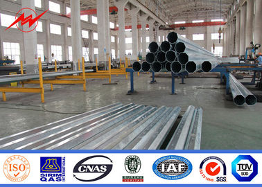 Cina ISO 9001 Steel Metal Power Pole For 10M 33kv Transmission Line pemasok