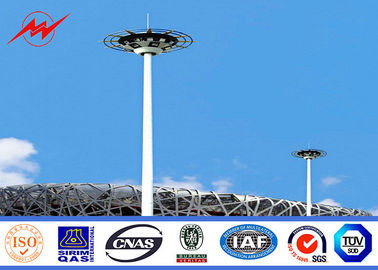Cina 40M Outdoor Hot Dip Galvanized High Mast Tower With Rasing system for Stadium Lighting pemasok