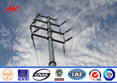 Cina 220kv High Strength Steel Power Pole For Electrical Distribution Line Project pemasok