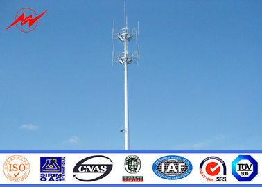 Cina 70m Self Supporting Galvanized Pole Monopole Antenna Tower With Powder Painting pemasok