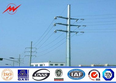 Cina 17m Galvanized Power Transmission Poles ASTM A123 Grace 65 Pipa Baja Metal Tubular Steel Pole pemasok