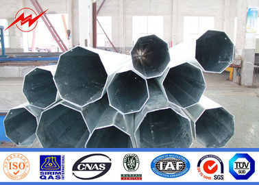 Cina Galvanized Steel 10-500KV Daya Listrik Tiang Untuk Transmisi / Distribusi Gardu pemasok