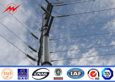Cina 110kv Galvanized Utility Power Poles Untuk Jalur Listrik Transmisi ISO 9001 pemasok