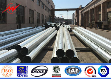 Cina Listrik Bitumen Galvanized Steel Power Pole Dengan Bitumen Surface Treatment pemasok