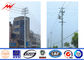 Outdoor Polygonal Q345 Material 30FT Electric Power Pole 1 Section pemasok