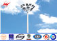 Outdoor 80M Galvanized Painting High Mast Pole with Lifting System pemasok