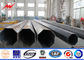 Bitumen 220kv steel pipes Galvanized Steel Pole for overheadline project pemasok