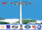 30m Q235 HDG galvanized High Mast Pole with 400w HPS lights pemasok