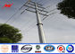 16m Q345 bitumen electrical power pole for overheadline project pemasok